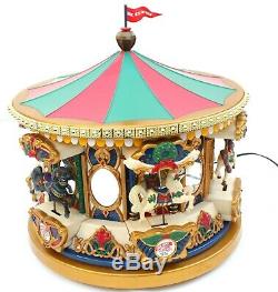 Mr Christmas Musical Merry Go Round 42 Songs Animated Musical Carousel Video