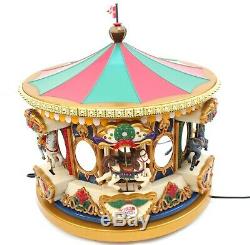 Mr Christmas Musical Merry Go Round 42 Songs Animated Musical Carousel Video