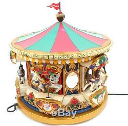 Mr Christmas Musical Merry Go Round 42 Songs Animated Musical Carousel Video