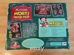Mr Christmas Musical Mickey's Cuckoo Clock Shop Disney Decoration Complete WORKS