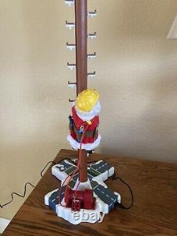 Mr. Christmas North Pole Power & Light Climbing Santa Lineman VTG 1996 RARE