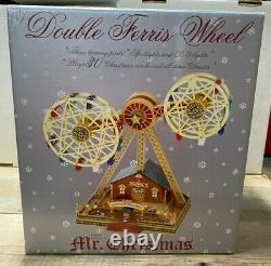 Mr Christmas Nottingham Double Ferris Wheel Lights Up, Animated & Music with box