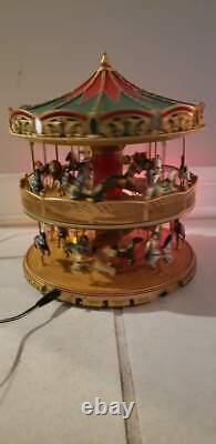 Mr. Christmas Nottingham Fair Double Decker Holiday Music Carousel