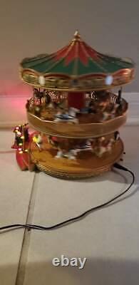 Mr. Christmas Nottingham Fair Double Decker Holiday Music Carousel