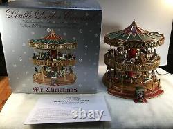 Mr. Christmas Nottingham Fair Double Decker Holiday Music Carousel With Box