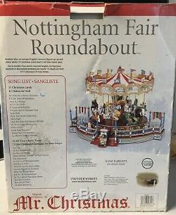 Mr Christmas Nottingham Fair Roundabout Carousel Brand New in Box