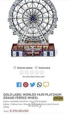 Mr. Christmas Platinum Edition Worlds Fair Ferris Wheel