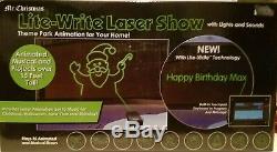 Mr. Christmas Programmable Lite Write Laser Show NIB ANIMATED With LIGHTS & MUSIC