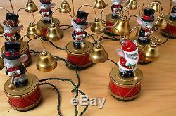 Mr. Christmas Rare Santa 8 Mouse Marching Band 35 Tunes Tree Hanging Ornaments