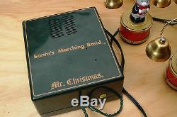 Mr. Christmas Rare Santa 8 Mouse Marching Band 35 Tunes Tree Hanging Ornaments