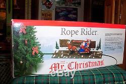 Mr Christmas Rope Rider Animated Santa Rides Around Your Tree Nib