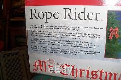 Mr Christmas Rope Rider Animated Santa Rides Around Your Tree Nib