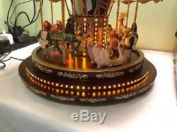 Mr Christmas Royal Marquee Grand Carousel Musical USED WORKS & READ
