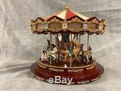 Mr Christmas Royal Marquee Grand Carousel Musical Used Works & Read