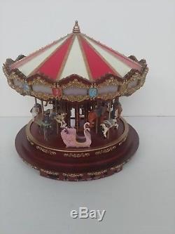 Mr Christmas Royal Marquee Musical Lighted Carousel ELK