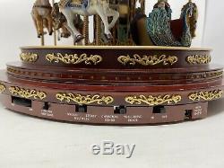 Mr Christmas Royal Marquee Worlds Fair Carousel 40 Songs Musical Animated Lights