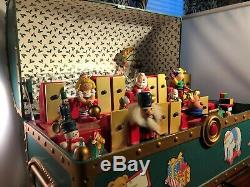 Mr Christmas Santa' Lighted Magically Moving Xylophone Toy Chest Music Box VIDEO