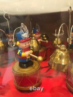 Mr Christmas Santa's Marching Band Holiday Musical Bell Choir Vintage 1991