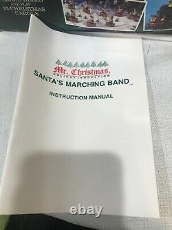 Mr Christmas Santa's Marching Band Holiday Musical Bell Choir Vintage 1991