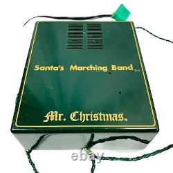 Mr. Christmas Santa's Marching Band Vintage Musical Bell Ringer Choir Carols