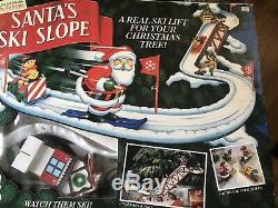 Mr. Christmas Santa's Ski Slope Animated Tree Decoration Complete Works