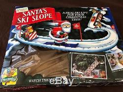 Mr. Christmas Santa's Ski Slope In Original Box 100% Complete 1992 TESTED