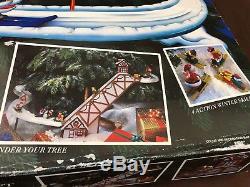 Mr. Christmas Santa's Ski Slope In Original Box 100% Complete 1992 TESTED