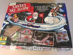 Mr. Christmas Santa's Ski Slope In Original Box 99% Complete 1992 Works Great