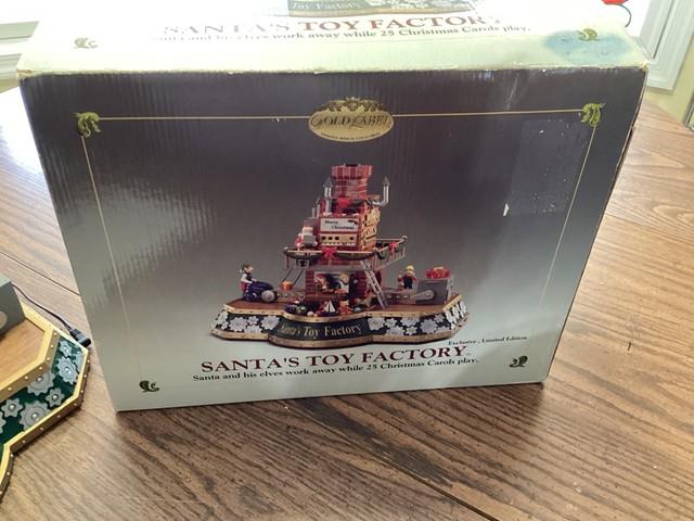 Mr. Christmas. Santa's Toy Factory. Works Great. See Video