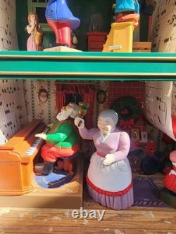 Mr Christmas Santas Musical Workshop In Box Working Lights Motion Music Preowned