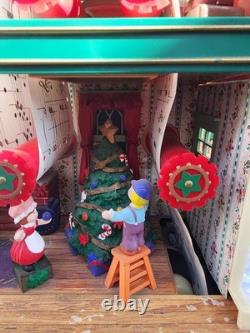 Mr Christmas Santas Musical Workshop In Box Working Lights Motion Music Preowned