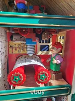 Mr Christmas Santas Musical Workshop In Box Working Lights Motion Music Preowned