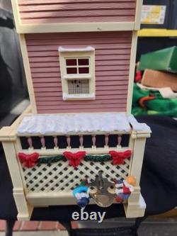 Mr Christmas Santas Musical Workshop In Box Working Lights Motion Music Preowned