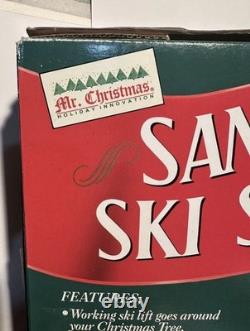Mr Christmas Santas Ski Slope Animated Tree Ski Lift Complete Never Out of Box
