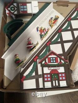Mr Christmas Santas Ski Slope Animated Tree Ski Lift Complete Never Out of Box