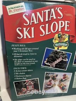 Mr Christmas Santas Ski Slope Animated Tree Ski Lift Complete Never Out of Box