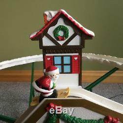 Mr Christmas Santas Ski Slope Complete Animated Mechanical Holiday Decor Box