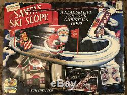 Mr Christmas Santas Ski Slope Lift Mechanical Decoration VINTAGE 1992