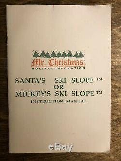 Mr Christmas Santas Ski Slope Lift Mechanical Decoration VINTAGE 1992