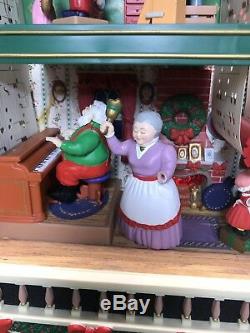 Mr Christmas Santas Workshop Holiday Dollhouse Doll Action Musical Vintage Large
