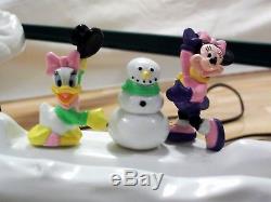 Mr Christmas Tree MICKEY SKI SLOPE Lift Animated Xmas Holiday Decor Disney Mouse