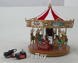 Mr Christmas Very Merry Carousel Animated Turning Carousel Plays 50 Songs -New