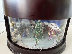 Mr. Christmas Victorian Ice Skaters Animated Music Box