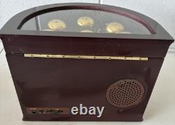 Mr. Christmas Victorian Ice Skaters Animated Music Box