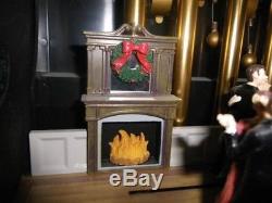 Mr Christmas Victorian Music Box Dancers Fireplace Chimes Clock