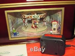 Mr. Christmas Village Square Animated carousel Symphonium Music box mint