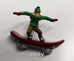 Mr. Christmas Winter Wonderland Half Pipe 2008 Animated Snowboarders, READ