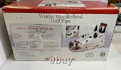 Mr Christmas Winter Wonderland Half Pipe Holiday Decor Animated Snow Music Rare