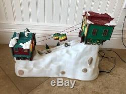 Mr Christmas Winter Wonderland Lighted Moving Cable Cars Ski Lift Music Box