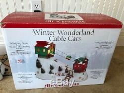 Mr Christmas Winter Wonderland Lighted Moving Cable Cars Ski Lift Music Box